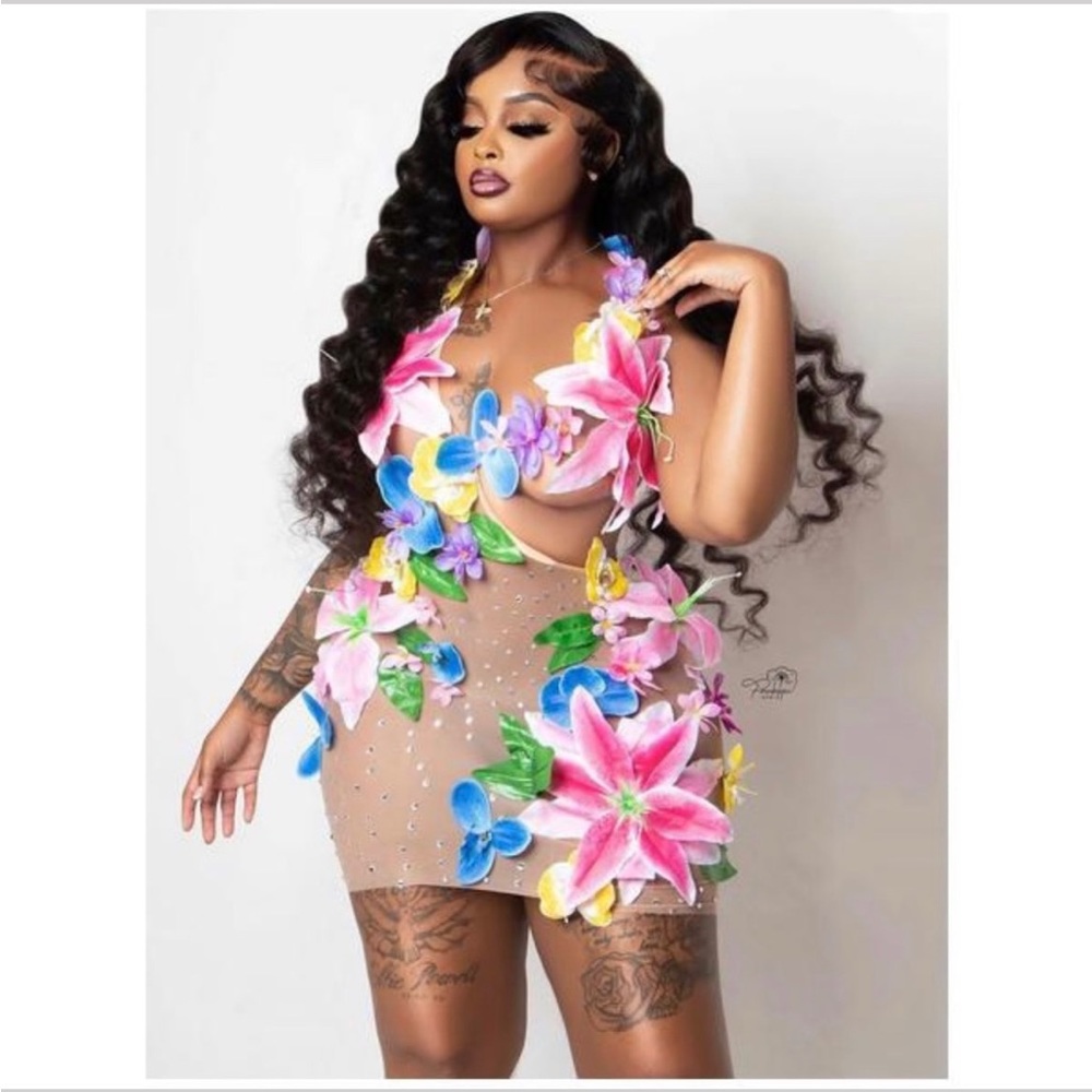 Brand new floral dress.. special occasion dress